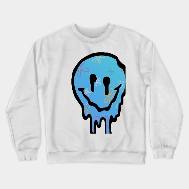 Bikini Bottom Drippy Smiley Face Crewneck Sweatshirt by lolsammy910